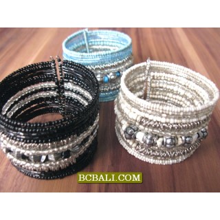 Cuff Bracelets Beads Free Shipping Package